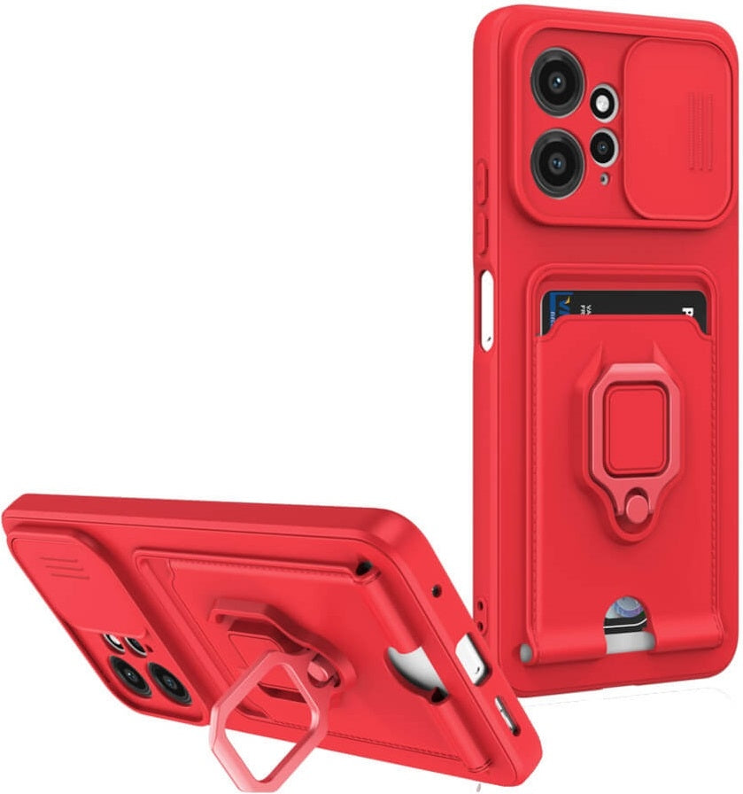 Bodycell Multifunction - Ανθεκτική Θήκη Xiaomi Redmi Note 12 4G με Λουράκι Λαιμού / Κάλυμμα Κάμερας / Ring Holder / Υποδοχή Κ
