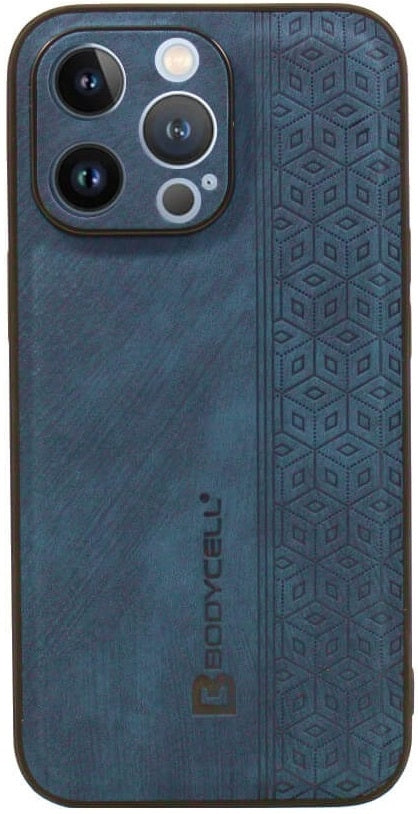 Bodycell Pattern Leather - Σκληρή Θήκη Apple iPhone 14 Pro - Blue (5206015068614)