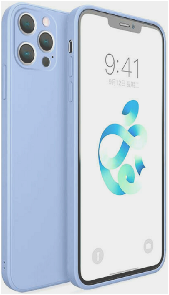 Bodycell Square Liquid Θήκη Σιλικόνης - Apple iPhone 13 Pro - Light Blue (5206015057984)