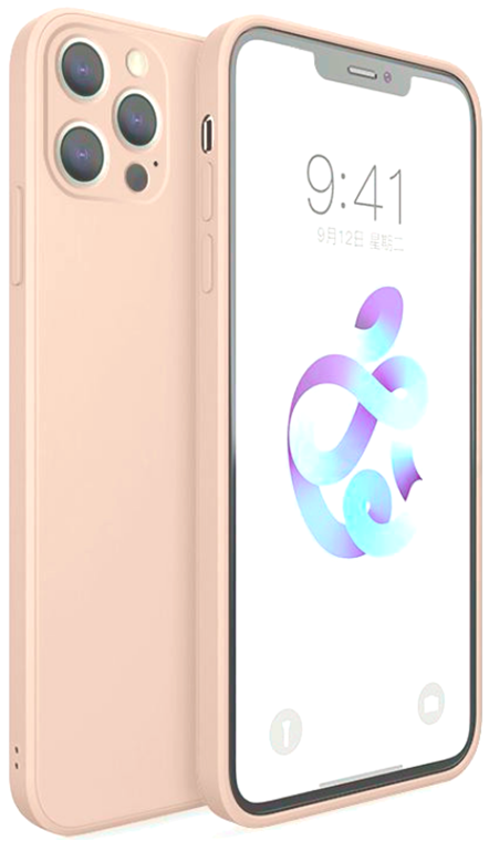 Bodycell Square Liquid Θήκη Σιλικόνης - Apple iPhone 13 Pro Max - Pink (5206015058233)