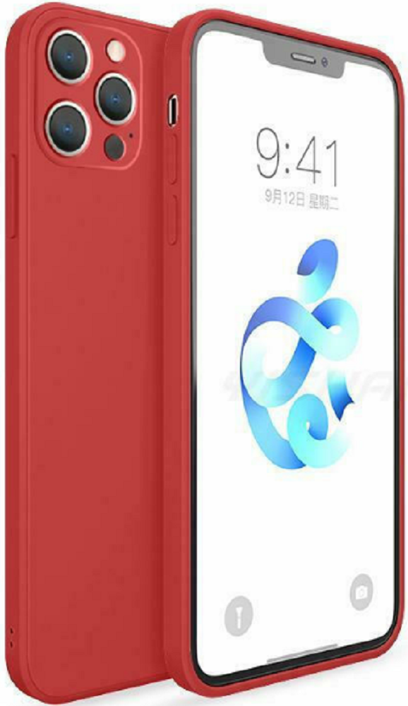 Bodycell Square Liquid Θήκη Σιλικόνης - Apple iPhone 13 Pro - Red (5206015058080)