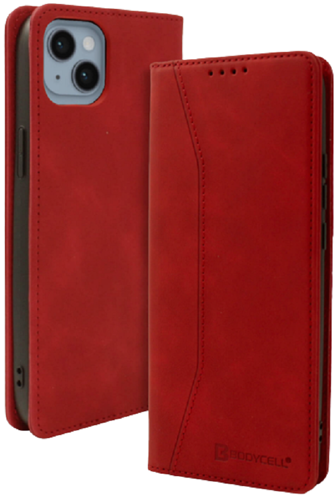 Bodycell Θήκη - Πορτοφόλι Apple iPhone 14 Plus - Red (5206015014000)