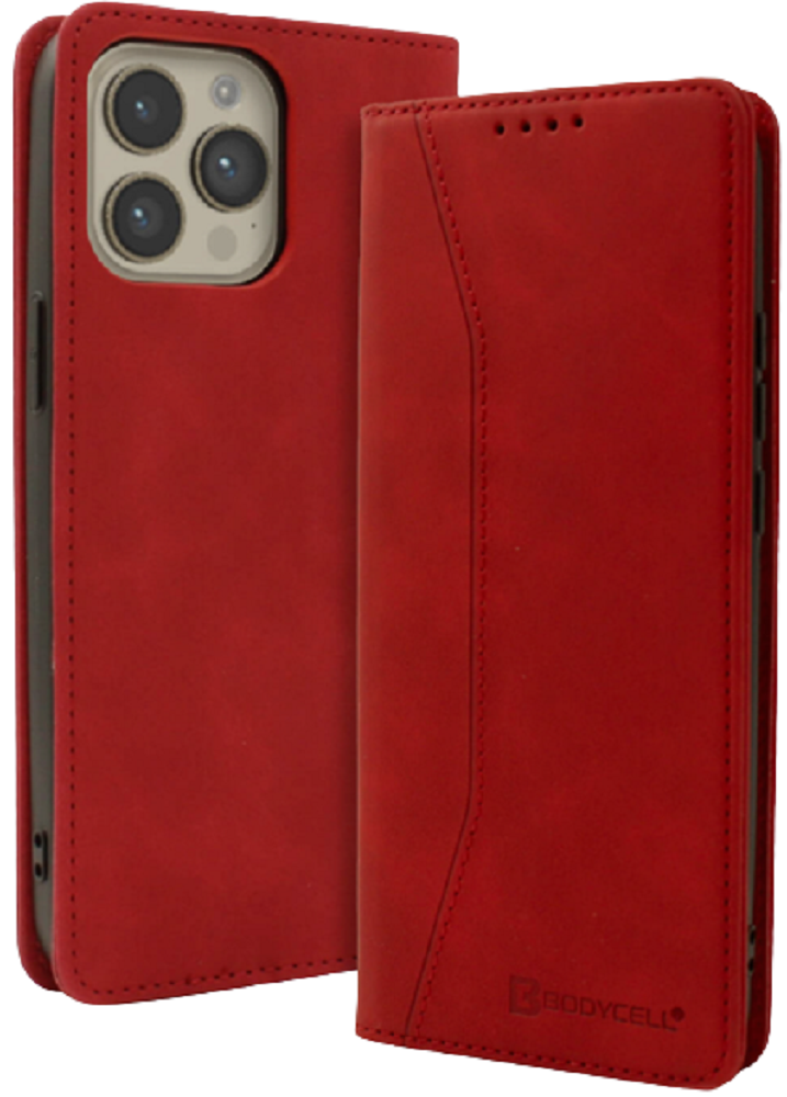 Bodycell Θήκη - Πορτοφόλι Apple iPhone 14 Pro Max - Red (5206015014703)