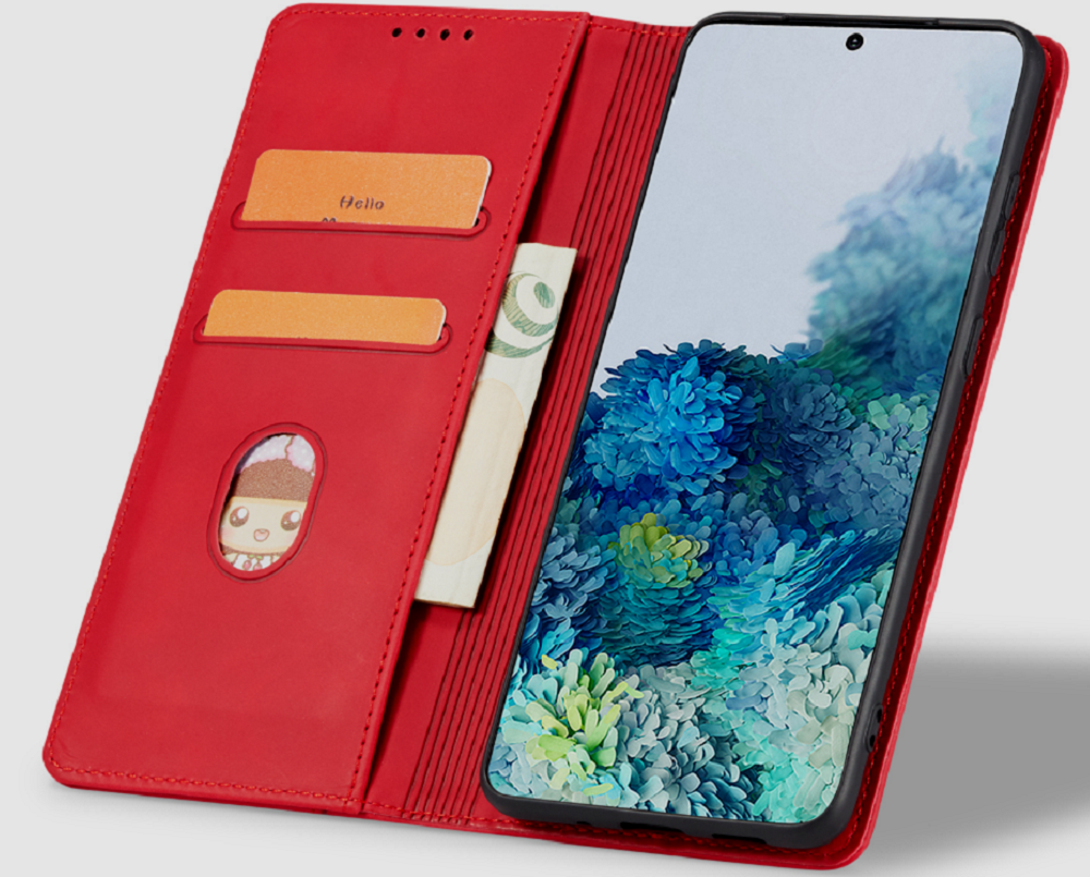 Bodycell Θήκη - Πορτοφόλι Apple iPhone 14 - Red (5206015013973)