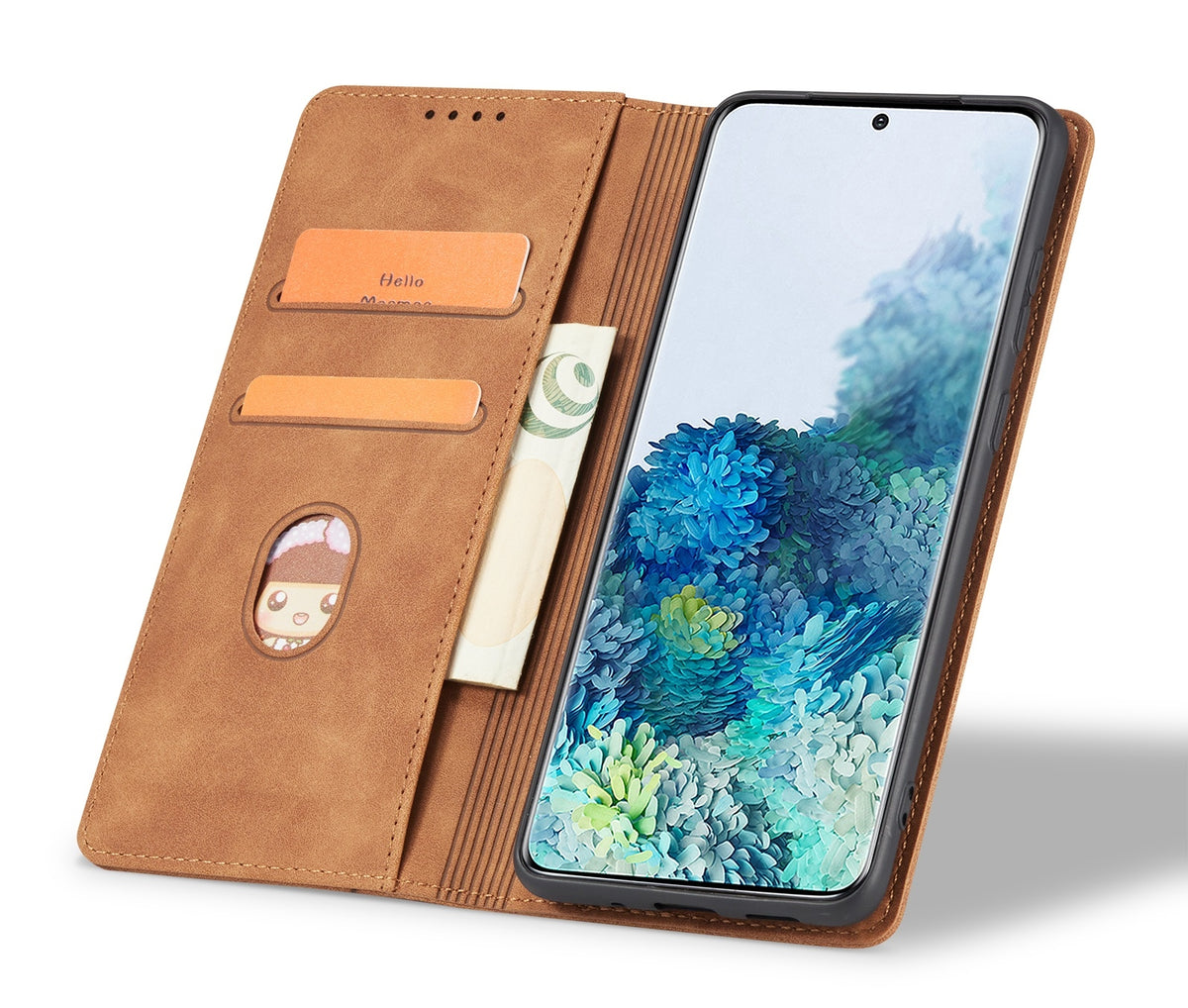 Bodycell Θήκη - Πορτοφόλι Apple iPhone 15 - Brown (5206015073168)