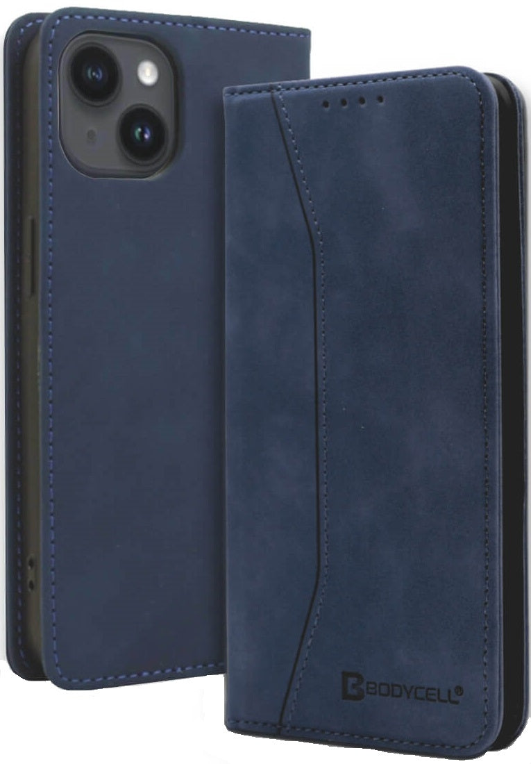 Bodycell Θήκη - Πορτοφόλι Apple iPhone 15 Plus - Blue (5206015073205)