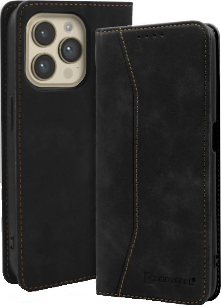Bodycell Θήκη - Πορτοφόλι Apple iPhone 15 Pro - Black (5206015065910)