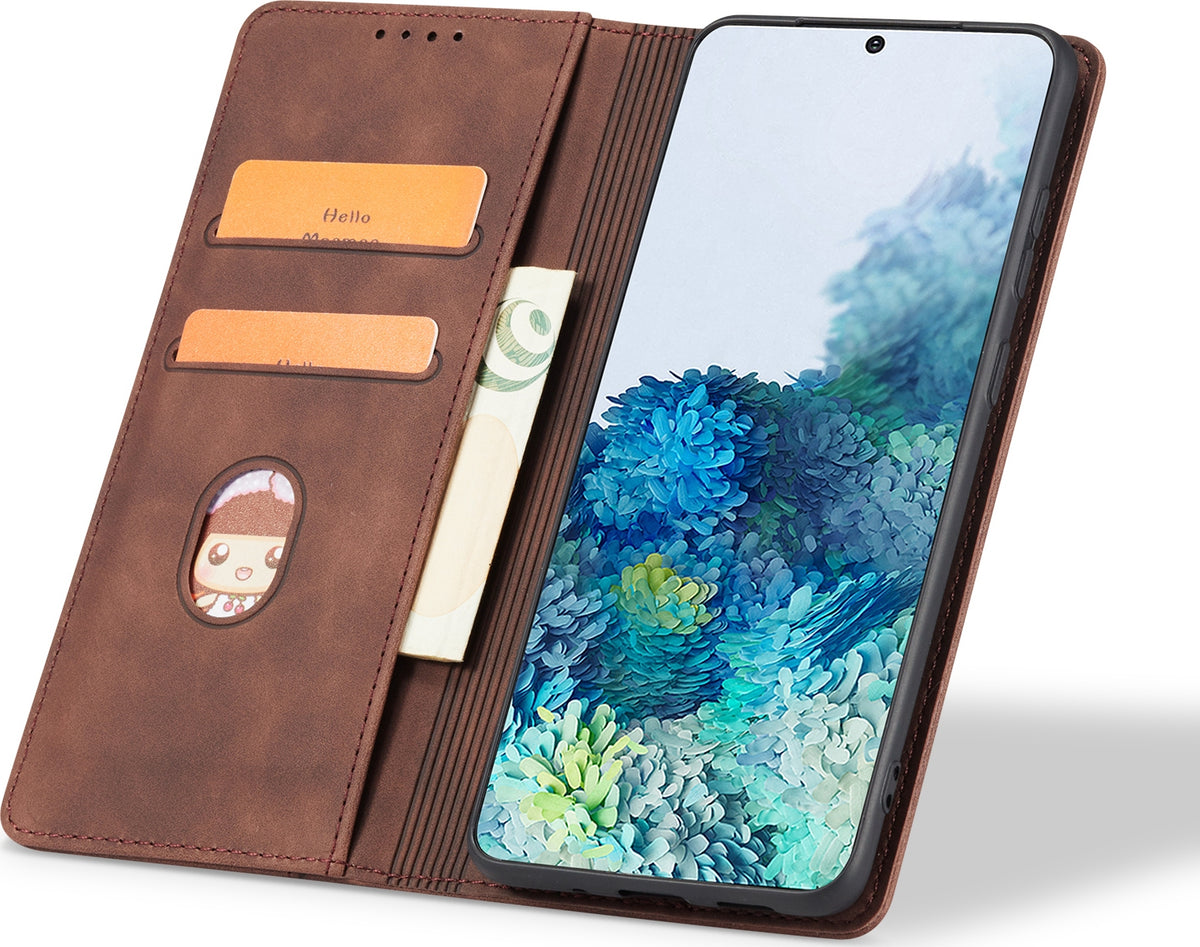 Bodycell Θήκη - Πορτοφόλι Apple iPhone SE 2022 / 2020 / 8 / 7 - Dark Brown (5206015057434)