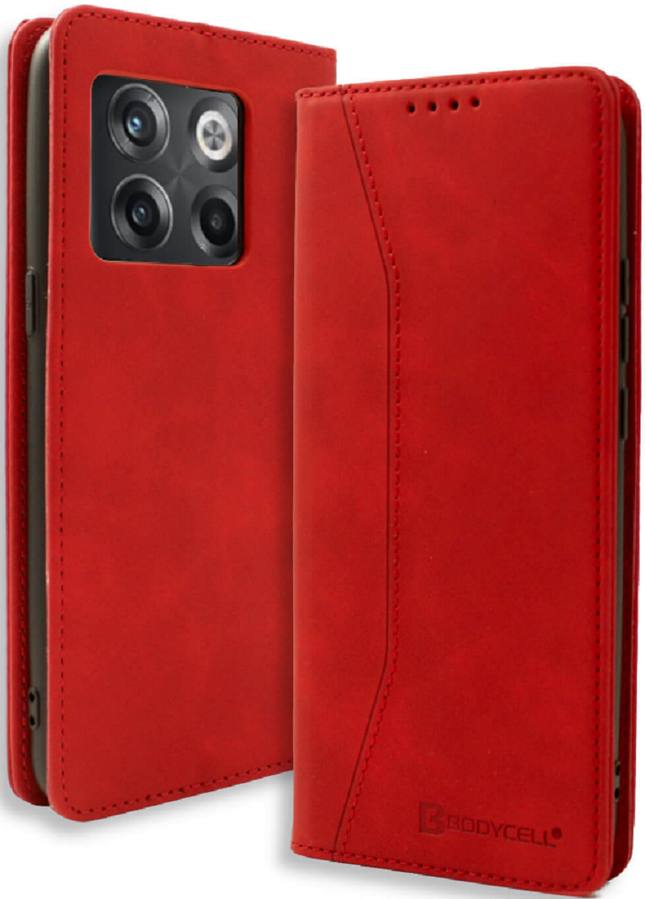 Bodycell Θήκη - Πορτοφόλι OnePlus 10T - Red (5206015016455)