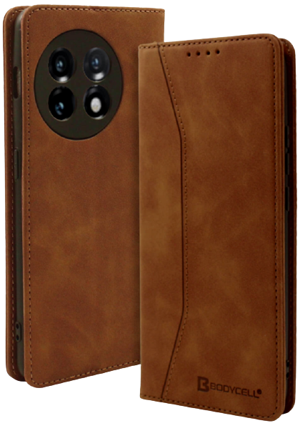 Bodycell Θήκη - Πορτοφόλι OnePlus 11 - Brown (5206015022166)