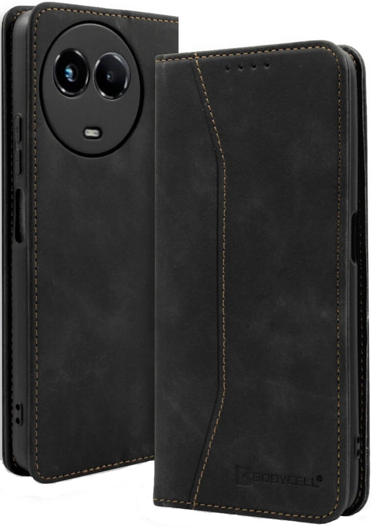 Bodycell Θήκη - Πορτοφόλι Realme 11 5G - Black (5206015073243)
