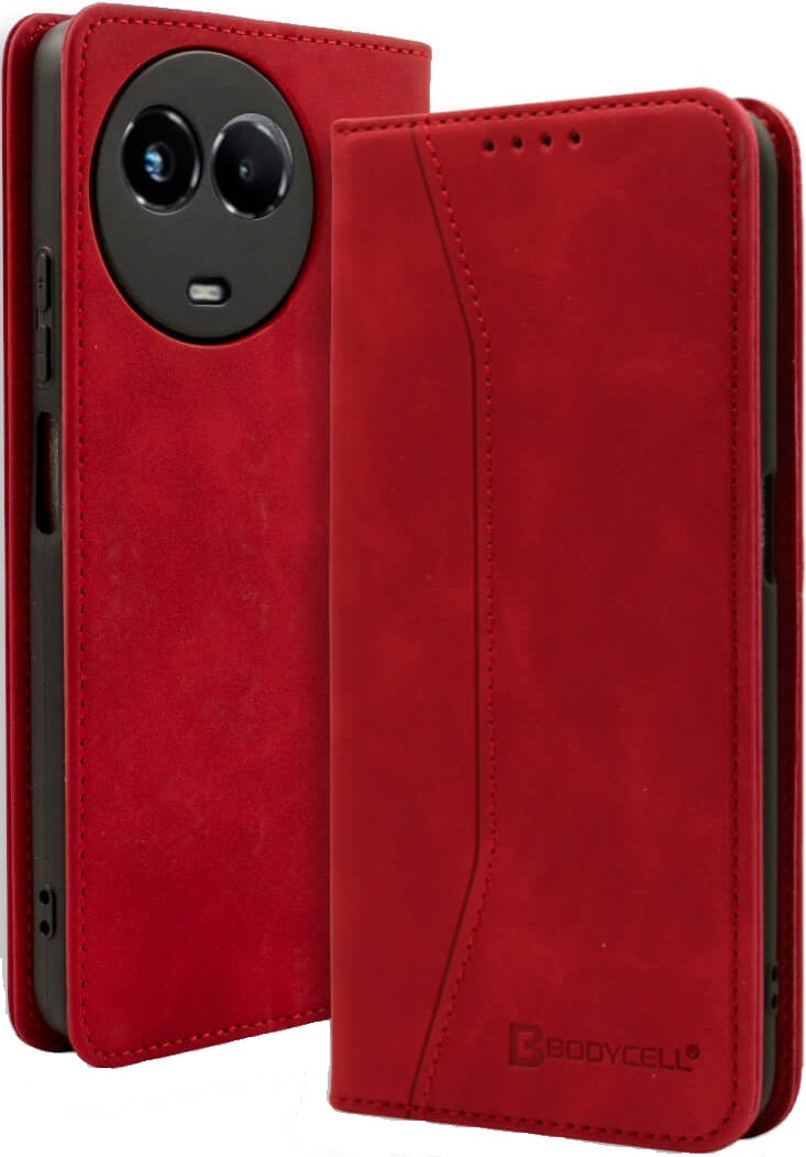 Bodycell Θήκη - Πορτοφόλι Realme 11 5G - Red (5206015073267)
