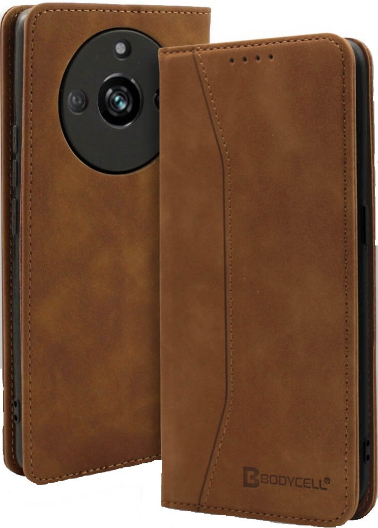 Bodycell Θήκη - Πορτοφόλι Realme 11 Pro Plus - Brown (5206015026461)