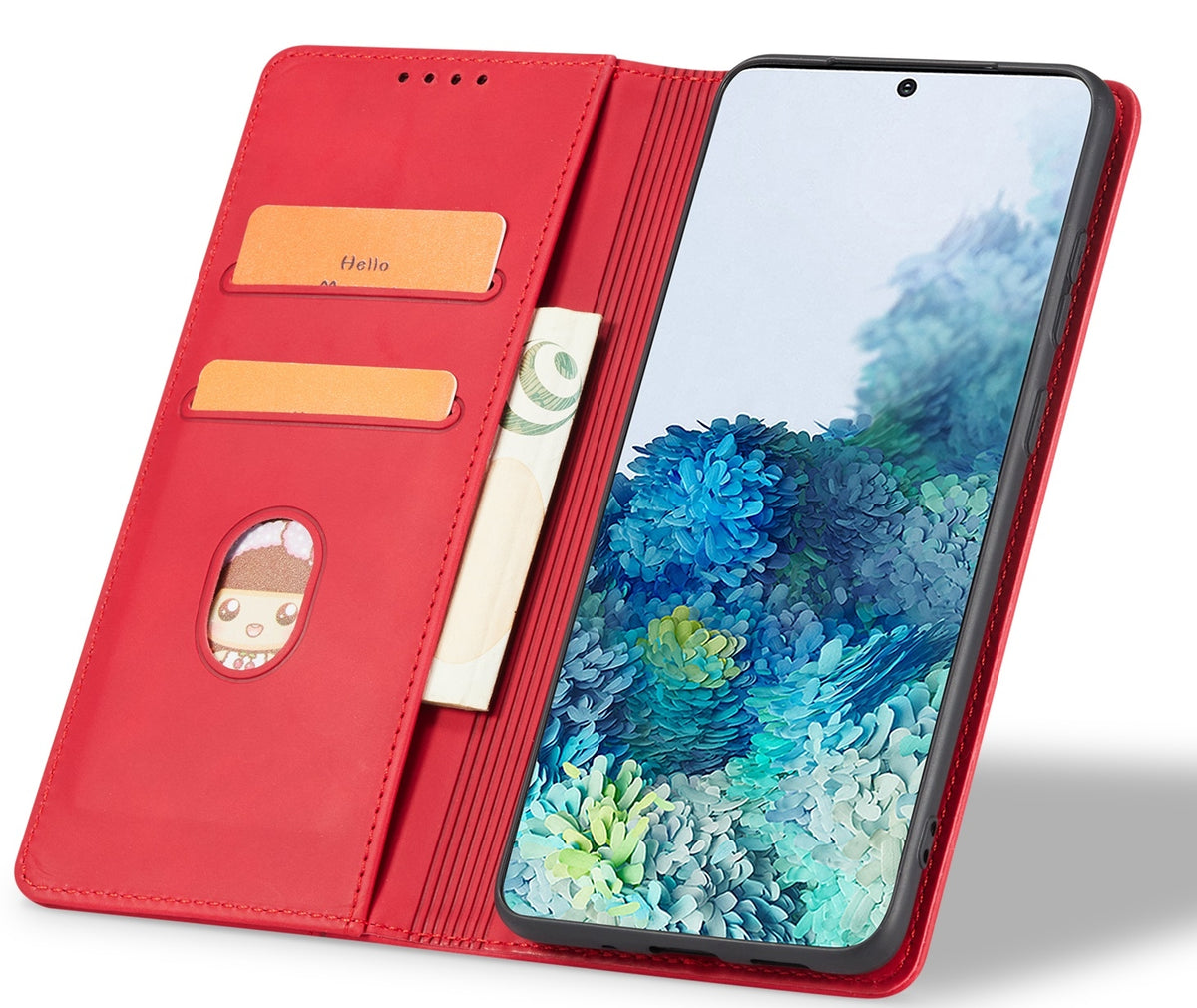 Bodycell Θήκη - Πορτοφόλι Realme 11 Pro Plus - Red (5206015028311)