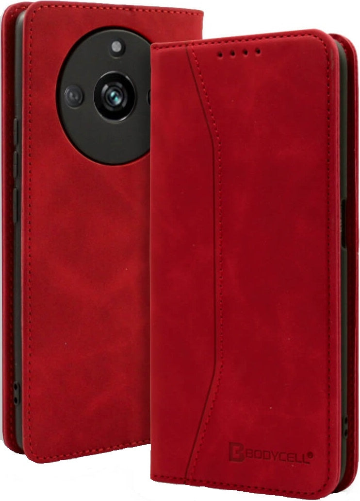 Bodycell Θήκη - Πορτοφόλι Realme 11 Pro Plus - Red (5206015028311)
