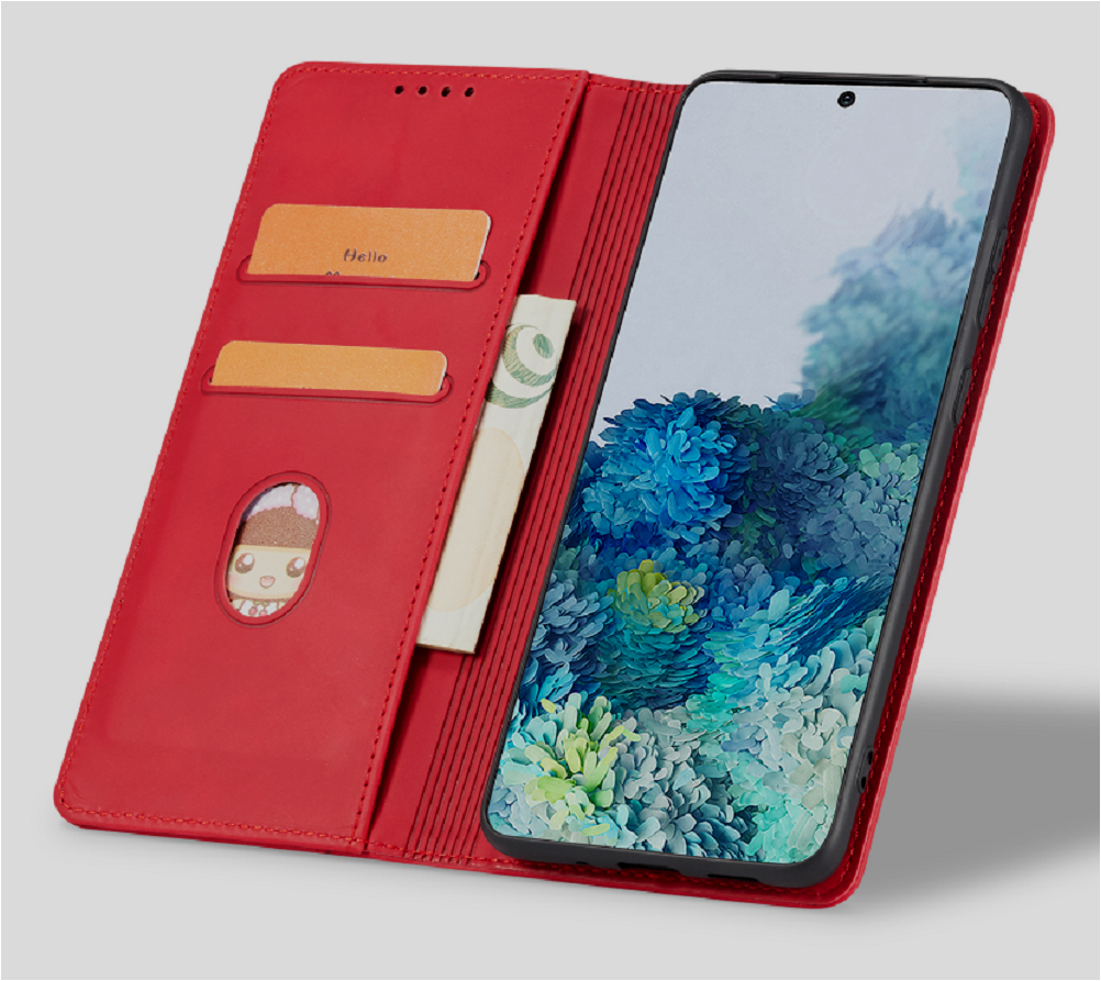 Bodycell Θήκη - Πορτοφόλι Realme GT2 Pro - Red (5206015018817)