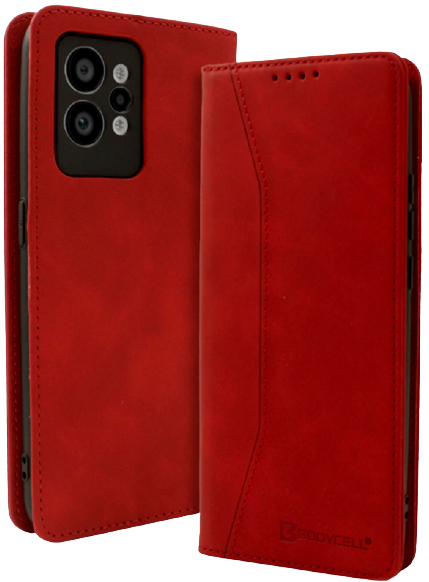 Bodycell Θήκη - Πορτοφόλι Realme GT2 Pro - Red (5206015018817)