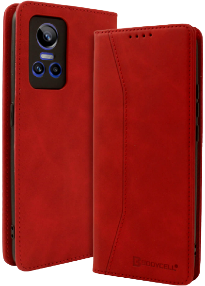 Bodycell Θήκη - Πορτοφόλι Realme GT Neo 3 - Red (5206015018893)