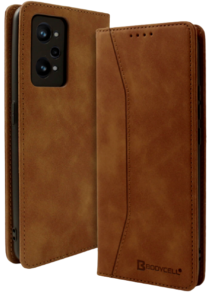 Bodycell Θήκη - Πορτοφόλι Realme GT Neo 3T - Brown (5206015017414)