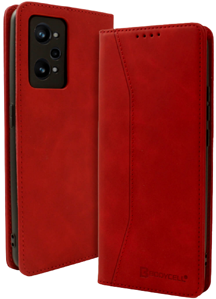 Bodycell Θήκη - Πορτοφόλι Realme GT Neo 3T - Red (5206015017421)