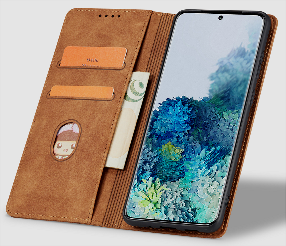 Bodycell Θήκη - Πορτοφόλι Samsung Galaxy A14 - Brown (5206015017629)