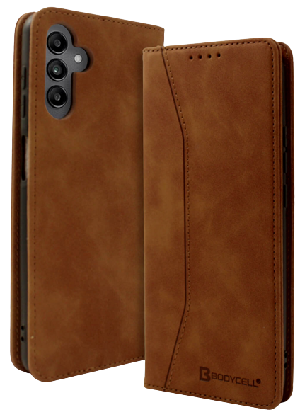 Bodycell Θήκη - Πορτοφόλι Samsung Galaxy A14 - Brown (5206015017629)