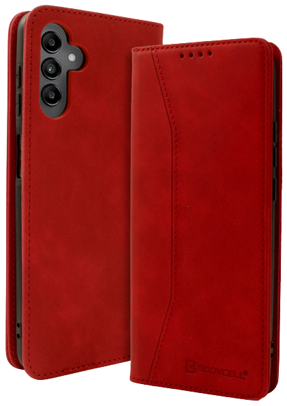 Bodycell Θήκη - Πορτοφόλι Samsung Galaxy A14 - Red (5206015017643)