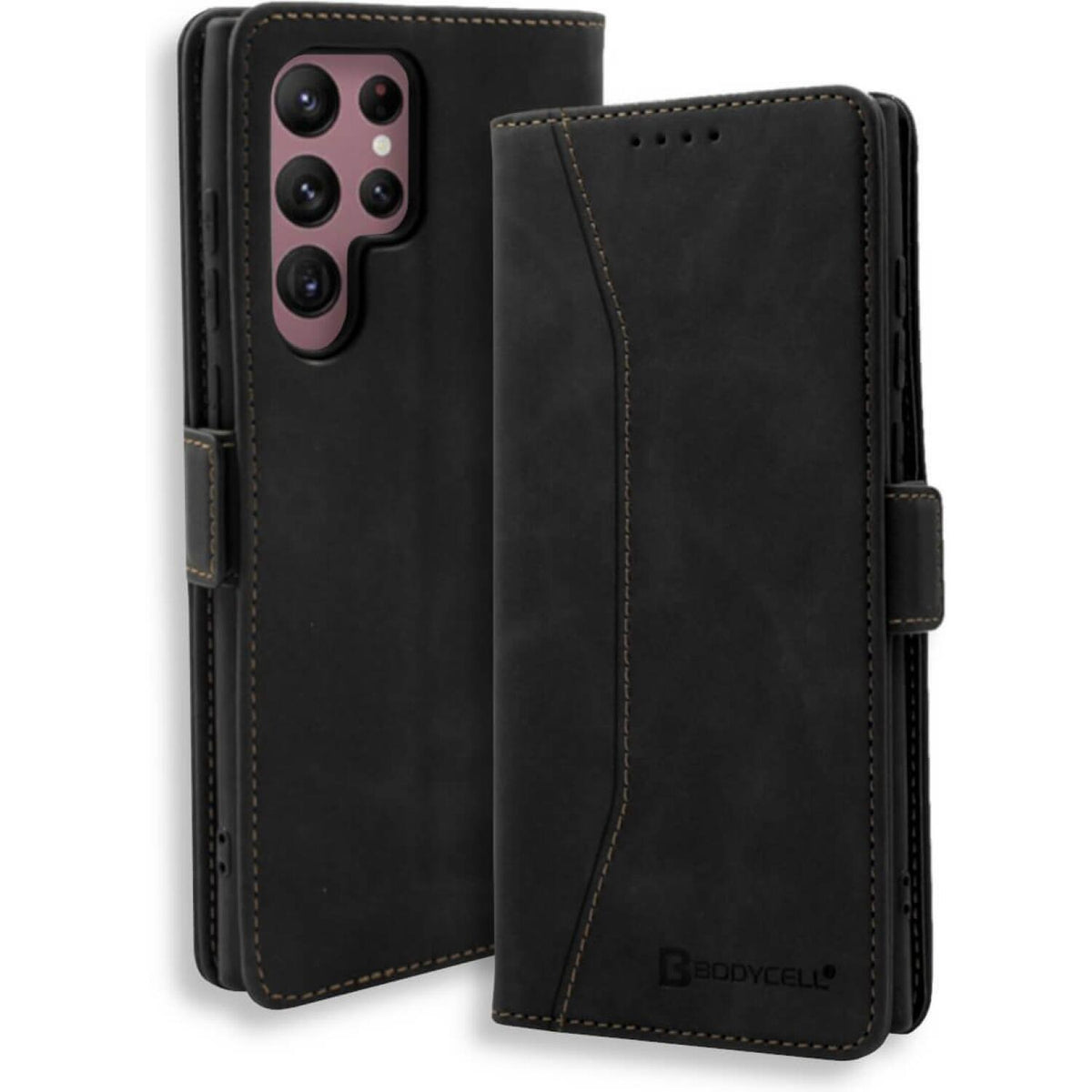 Bodycell Θήκη - Πορτοφόλι Samsung Galaxy S23 Ultra - Black (5206015019814)