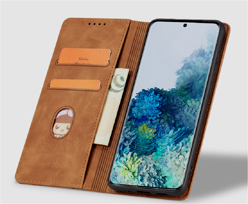 Bodycell Θήκη - Πορτοφόλι Samsung Galaxy S23 Ultra - Brown (5206015019821)