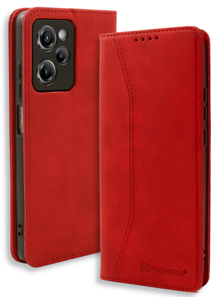 Bodycell Θήκη - Πορτοφόλι Xiaomi Poco X5 Pro - Red (5206015018510)