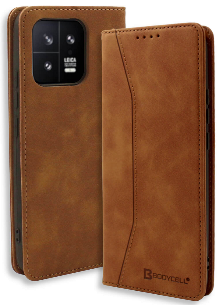 Bodycell Θήκη - Πορτοφόλι Xiaomi 13 - Brown (5206015017667)