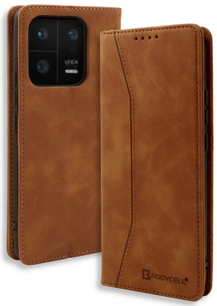 Bodycell Θήκη - Πορτοφόλι Xiaomi 13 Pro - Brown (5206015017735)