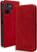 Bodycell Θήκη - Πορτοφόλι Xiaomi Redmi 13C / Poco C65 - Red (5206015073144)