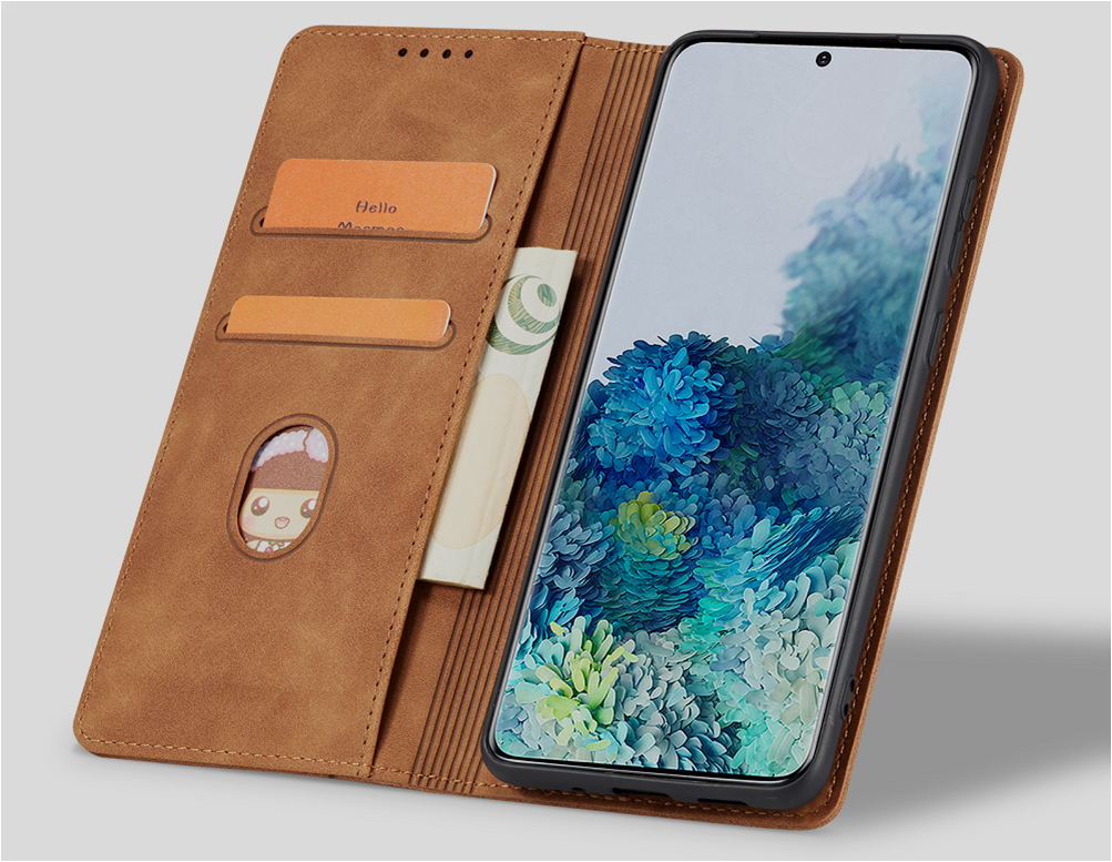 Bodycell Θήκη - Πορτοφόλι Xiaomi Redmi Note 12 4G - Brown (5206015019456)