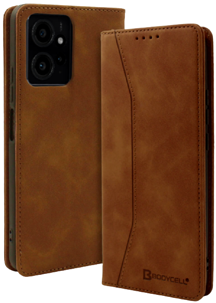 Bodycell Θήκη - Πορτοφόλι Xiaomi Redmi Note 12 4G - Brown (5206015019456)