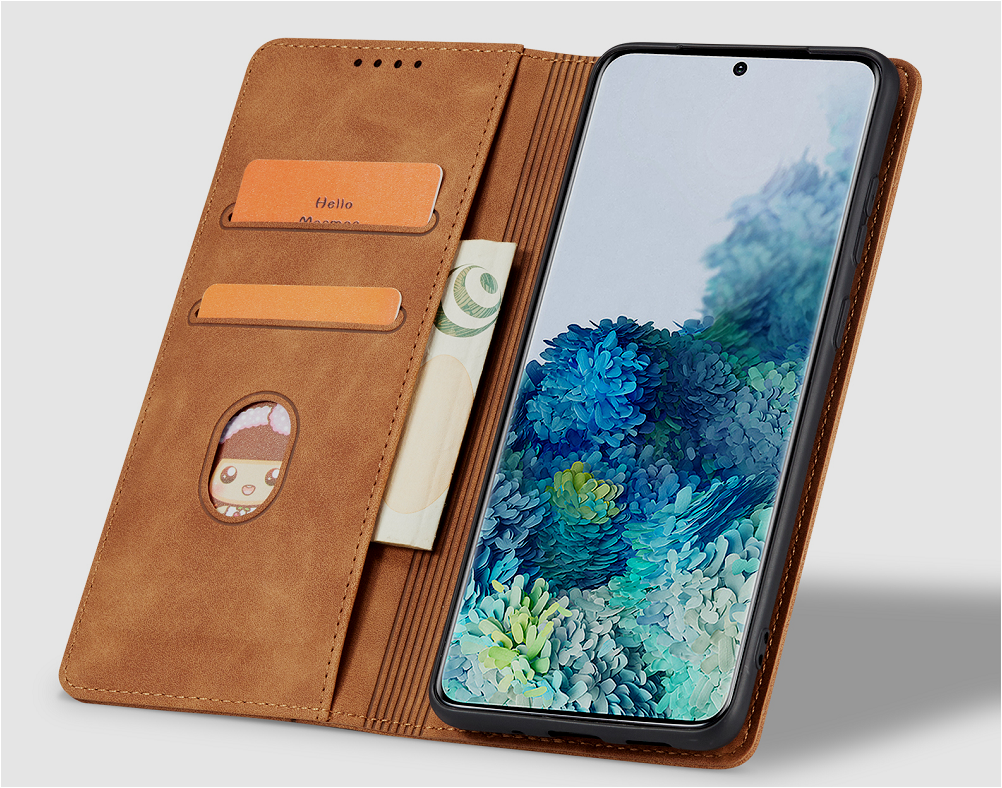 Bodycell Θήκη - Πορτοφόλι Xiaomi Redmi Note 12 5G - Brown (5206015019487)
