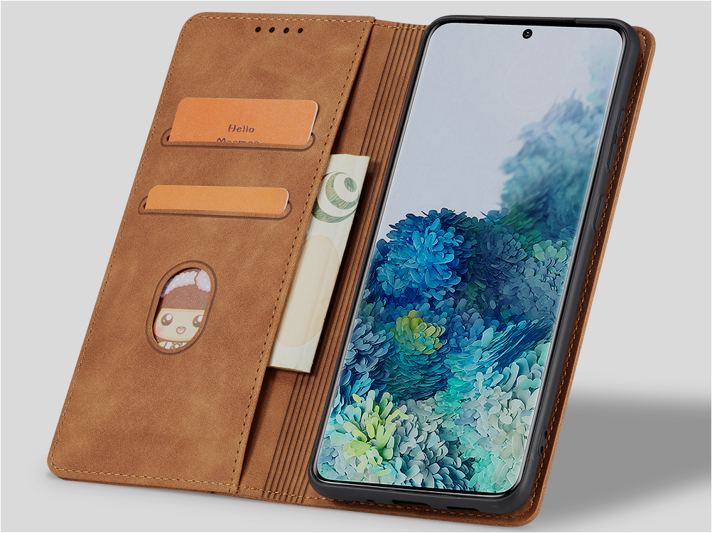 Bodycell Θήκη - Πορτοφόλι Xiaomi Redmi Note 12 Pro 5G - Brown (5206015019531)