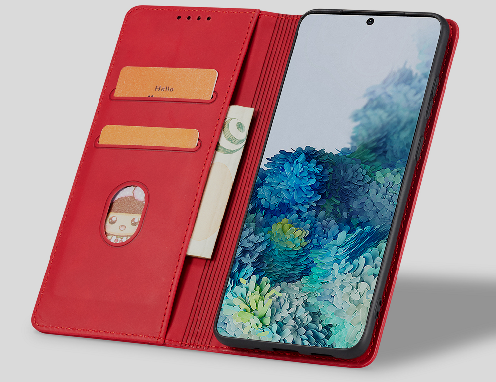 Bodycell Θήκη - Πορτοφόλι Xiaomi Redmi Note 12 Pro 5G - Red (5206015019548)