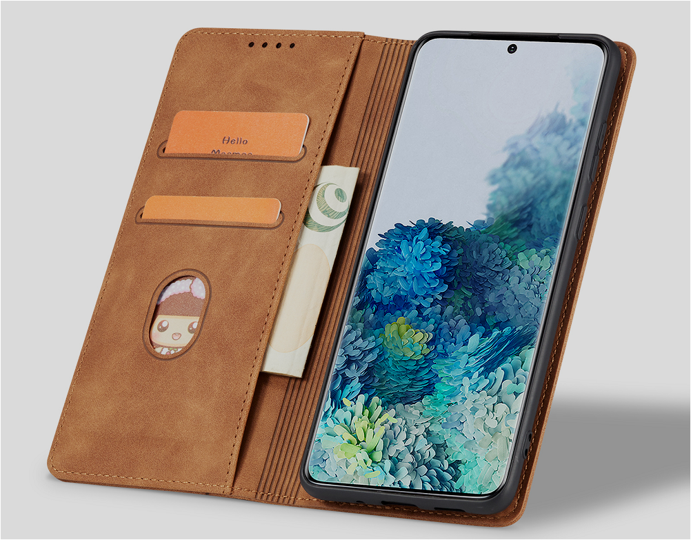 Bodycell Θήκη - Πορτοφόλι Xiaomi Redmi Note 12 Pro Plus - Brown (5206015019630)