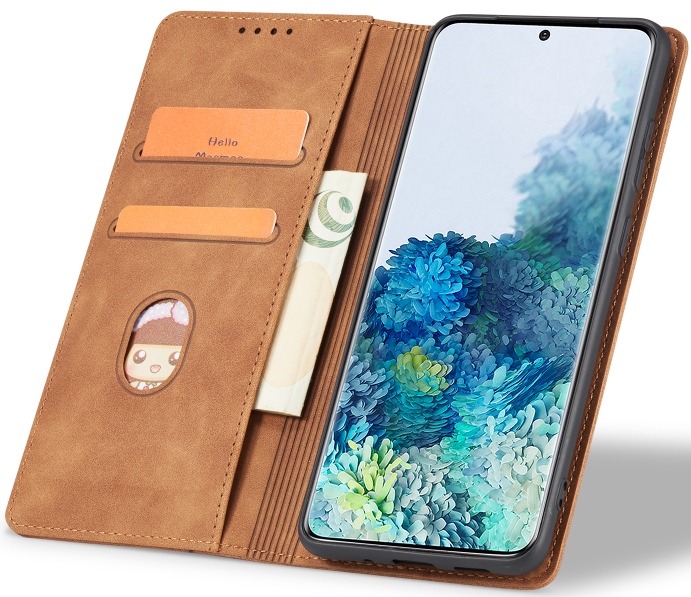 Bodycell Θήκη - Πορτοφόλι Xiaomi Redmi Note 12S - Brown (5206015021602)