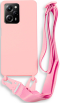 Bodycell Θήκη Σιλικόνης με Λουράκι Λαιμού - Xiaomi Redmi Note 12 Pro 5G / Poco X5 Pro - Pink (5206015024030)