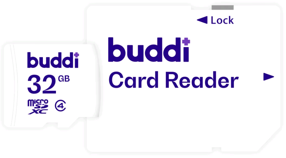 Buddi Κάρτα Μνήμης MicroSD 32GB C4 με Αντάπτορα SDXC - White - 5 Έτη Εγγύηση (8719246387340)