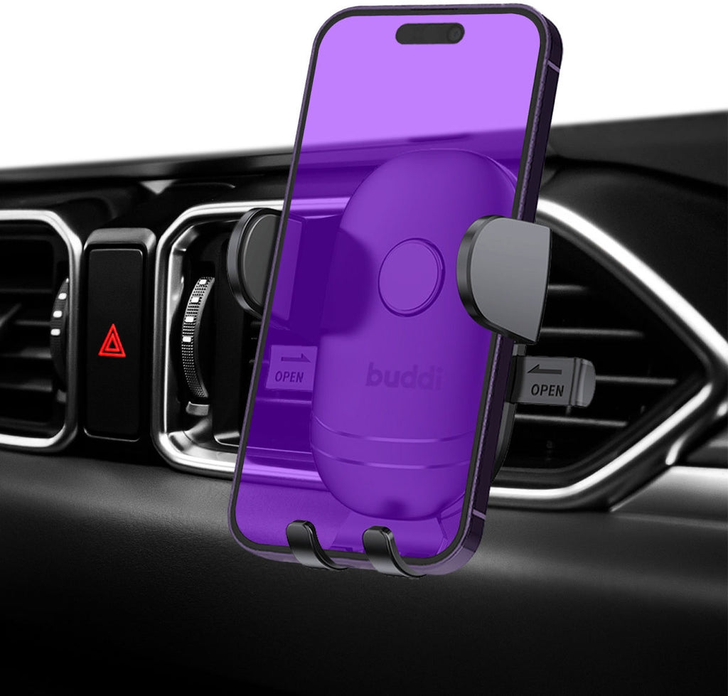Buddi Phone Mount for Car Air Vent - Universal Ρυθμιζόμενη Βάση Στήριξης Κινητών / Smartphone για Αεραγωγούς Αυτοκινήτου - Bl
