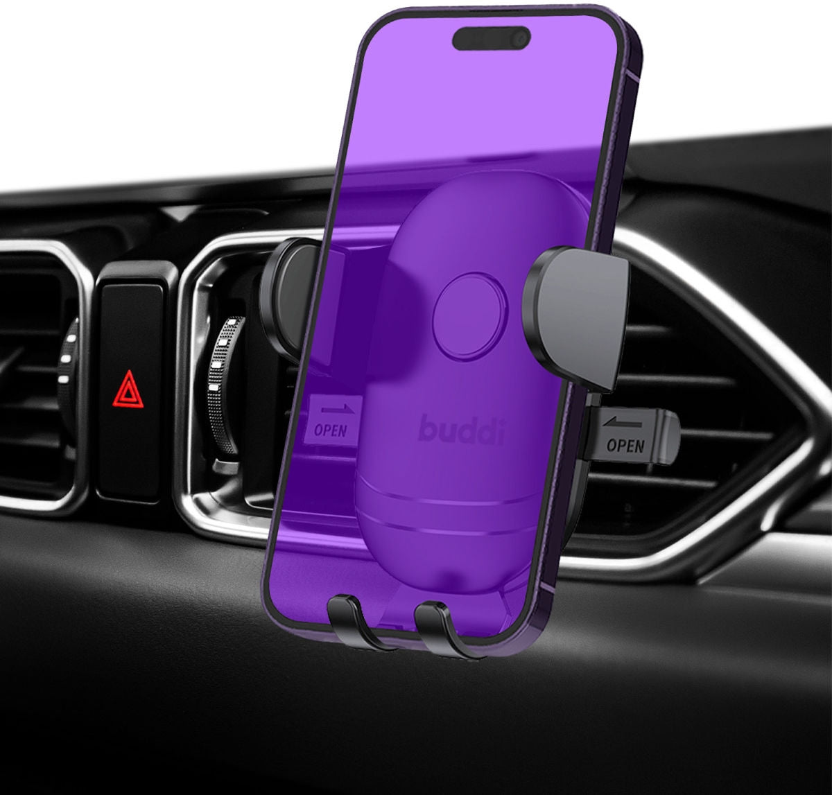 Buddi Phone Mount for Car Air Vent - Universal Ρυθμιζόμενη Βάση Στήριξης Κινητών / Smartphone για Αεραγωγούς Αυτοκινήτου - Bl