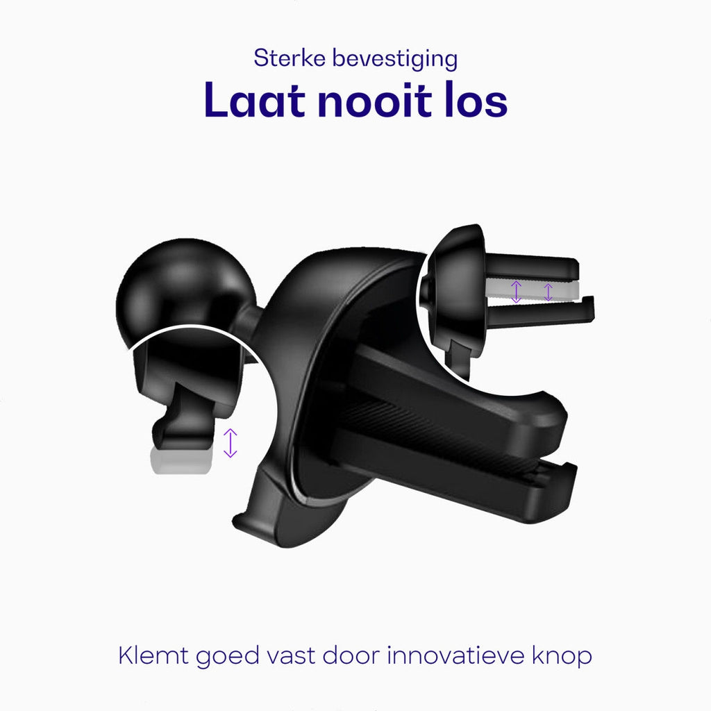 Buddi Phone Mount for Car Air Vent - Universal Ρυθμιζόμενη Βάση Στήριξης Κινητών / Smartphone για Αεραγωγούς Αυτοκινήτου - Bl