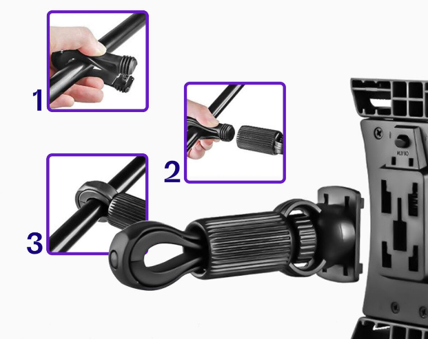 Buddi Tablet Holder for Hometrainer - Universal Ρυθμιζόμενη Βάση Στήριξης Smartphone / Tablet για Ποδήλατο Γυμναστικής / Ελλε