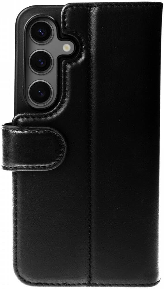 Δερμάτινη MagSafe Θήκη / Πορτοφόλι - Samsung Galaxy S24 - Rosso Elite - Black (8719246426698)