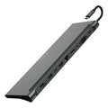 Devia Leopard Series 11 In 1 USB-C Docking Station με HDMI Ethernet και συνδεση 2 Οθονών Γκρι