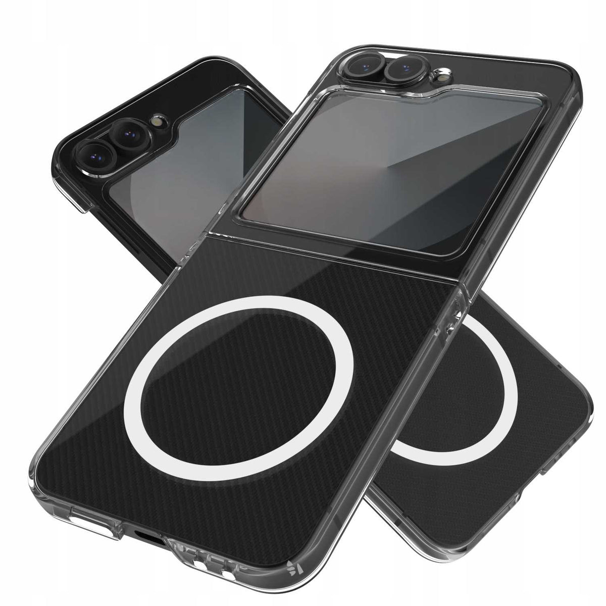 Διάφανη Σκληρή Θήκη MagSafe - Samsung Galaxy Z Flip6 - Spacecase Crystal MagCase - 2mm - Clear (5905719110840)
