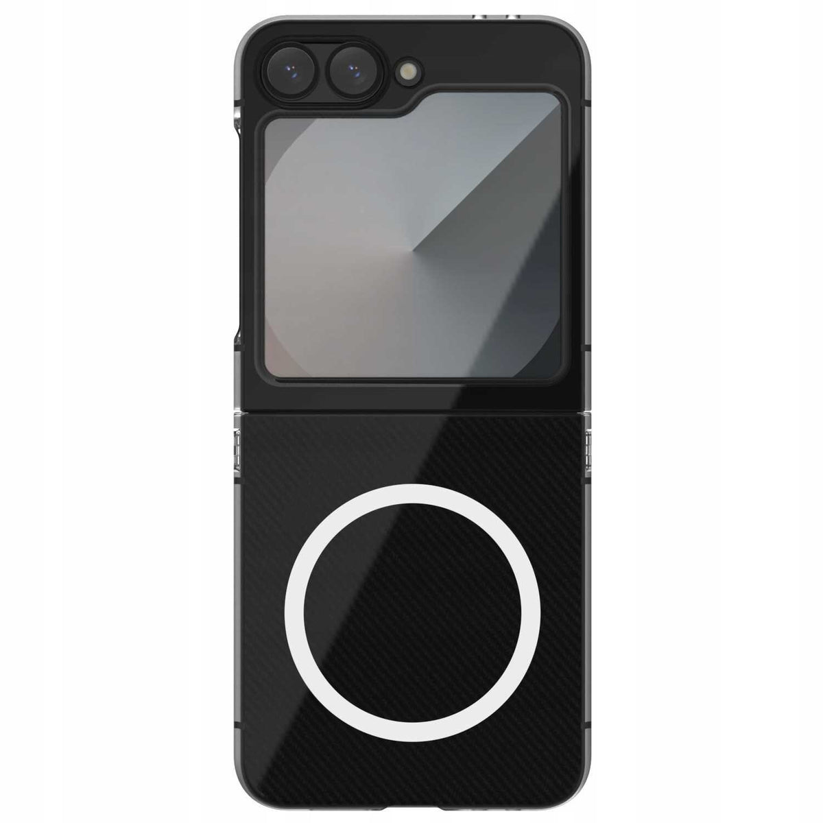 Διάφανη Σκληρή Θήκη MagSafe - Samsung Galaxy Z Flip6 - Spacecase Crystal MagCase - 2mm - Clear (5905719110840)